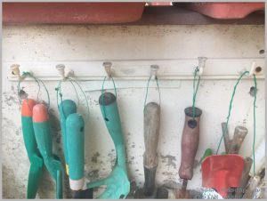how to hang garden tools idea