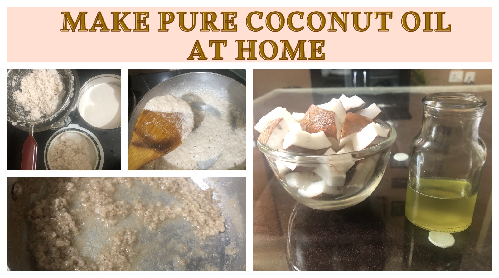 USE THIS EASY METHOD TO MAKE PURE COCONUT OIL AT HOME