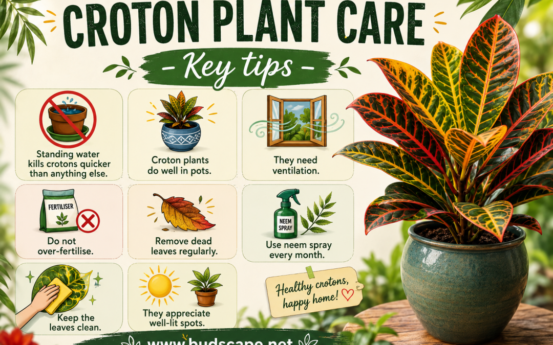 CROTON plant care tips – Why do leaves keep falling off?